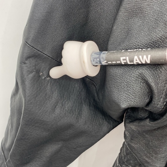 Wilsons The Leather Experts Anorak Coat Jacket Womens Size XL Black Full Zip - Picture 6 of 16